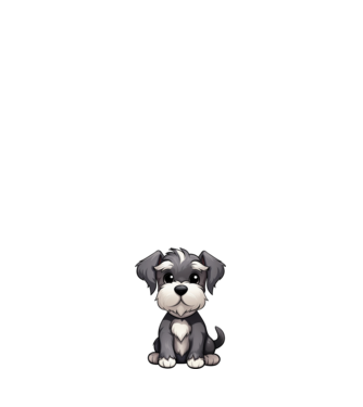 Aranyos kutya - Törpe Schnauzer minta világos rózsaszín pólón