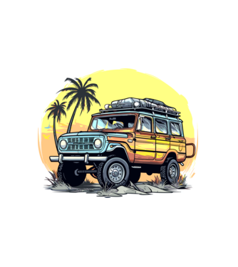 Jeep minta fehér pólón
