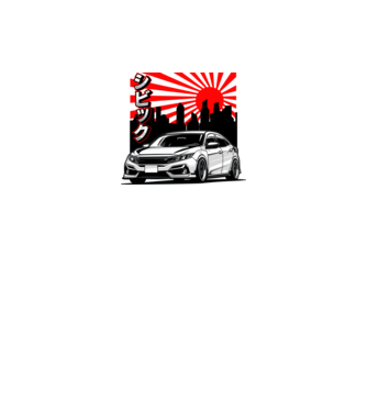 Honda Civic minta fehér pólón