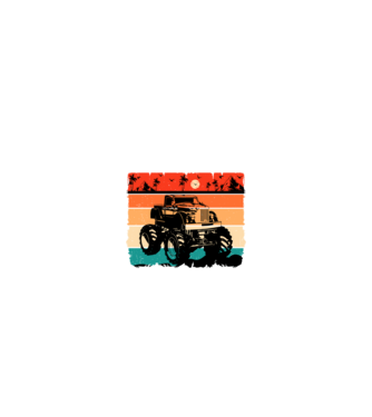 Monster Truck  minta homokszín pólón
