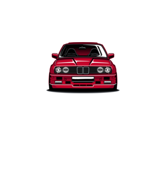 BMW E30 minta fekete pólón