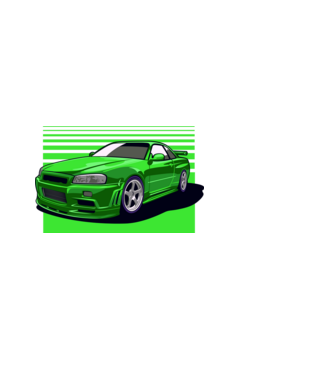 Nissan Skyline GTR minta fekete pólón