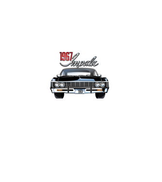 Chevrolet Impala 1967 minta fehér pólón