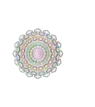 Mandala minta világos rózsaszín pólón