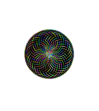 Mandala minta fekete pólón
