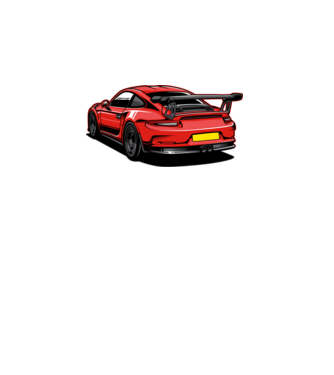 Porsche 911 GT3 minta fekete pólón