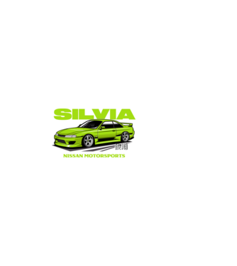 Nissan Silvia S14 minta sötétkék pólón