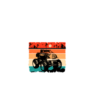 Monster Truck  minta fekete pólón