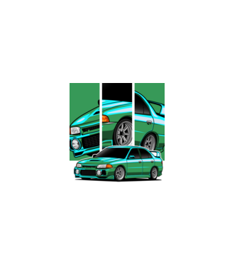 Subaru Impreza STi  minta fehér pólón