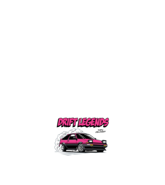 Toyota AE86 - Drift Legends minta fehér pólón