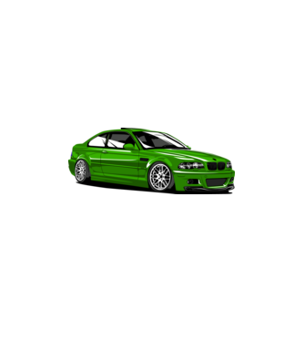 BMW M3 E46 Coupe  minta fehér/piros pólón