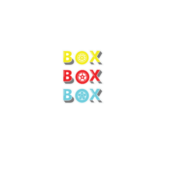 Box - (Forma 1 - Autóverseny) minta fekete pólón