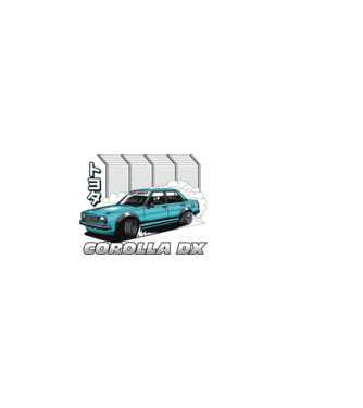 Toyota Corolla E70 minta világos rózsaszín pólón