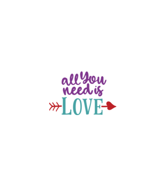 All You need is Love - Szeretet amire szükséged van minta homokszín pólón