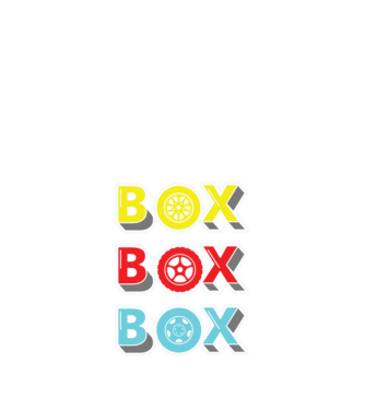 Box - (Forma 1 - Autóverseny) minta fekete pólón
