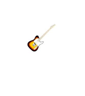 Telecaster gitár minta fehér pólón