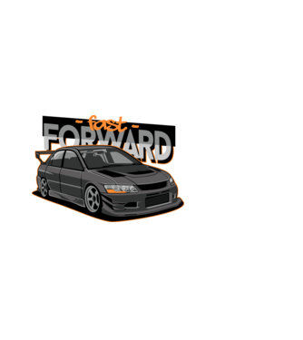 Mitsubishi Lancer Evo  minta fehér pólón