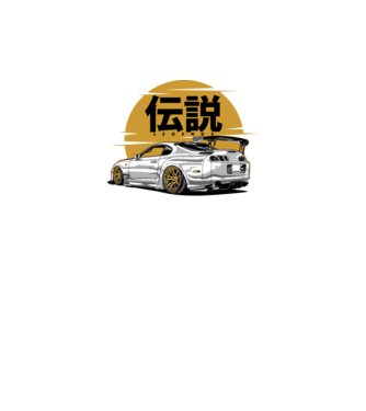 Toyota Supra minta türkiz pólón