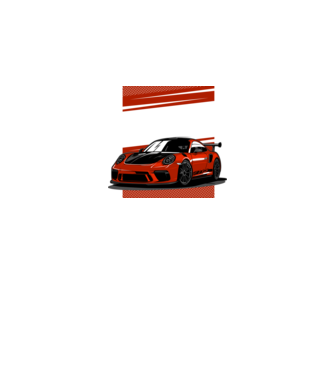 Porsche 911 GT3 minta fekete pólón