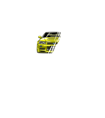 Nissan Skyline GTR R34  minta fekete pólón