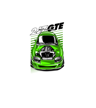 Toyota Supra 2JZ-GTE minta fehér pólón