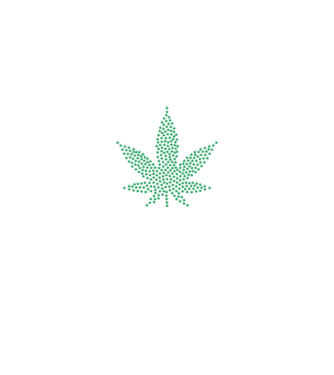 Kannabisz minta fekete pólón