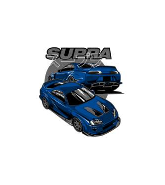 Toyota Supra  minta fehér pólón