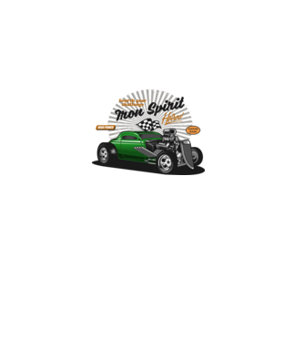Hot Rod minta narancssárga pólón
