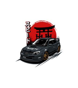 Subaru Impreza WRX minta homokszín pólón