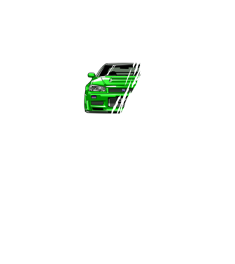 Nissan Skyline GTR R34 minta fekete pólón