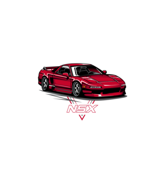 Honda NSX minta fehér pólón