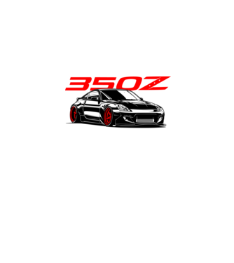 Nissan 350Z minta farmerkék pólón