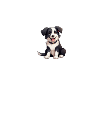 Aranyos kutya - Border Collie minta királykék pólón