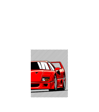Ferrari F40  minta fehér pólón