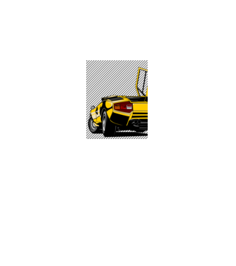 Lamborghini Countach  minta fehér pólón