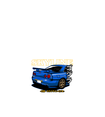 Nissan Skyline GTR minta fehér pólón