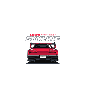 Nissan Skyline minta homokszín pólón