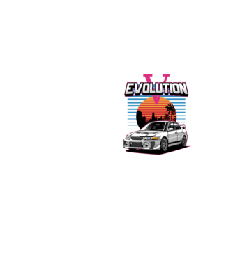Mitsubishi Lancer Evo  minta neonsárga pólón