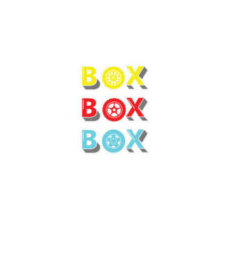 Box - (Forma 1 - Autóverseny) minta fekete pólón
