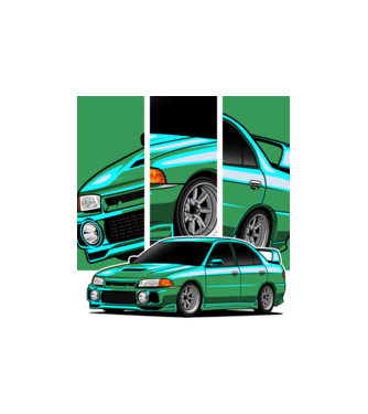 Subaru Impreza STi  minta homokszín pólón