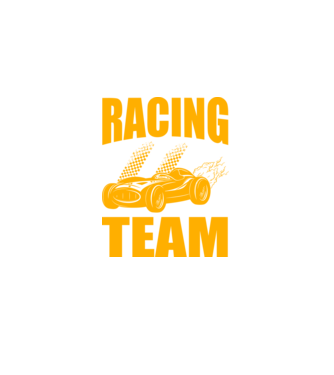 Racing Team - Versenycsapat minta fekete pólón