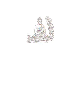 Buddha minta fekete pólón