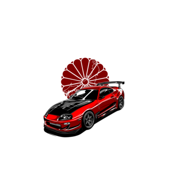 Toyota Supra  minta homokszín pólón