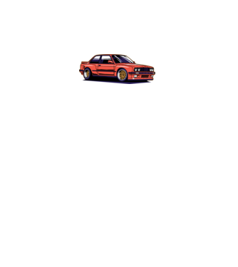 BMW E30 minta fekete pólón