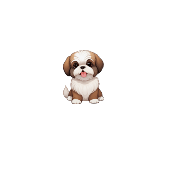 Aranyos kutya - Shih Tzu  minta fehér pólón