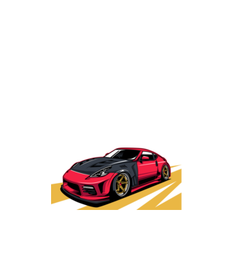 Nissan 370Z minta fehér pólón