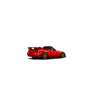Honda S2000 minta fekete pólón