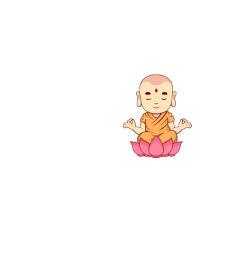 Buddha minta neonsárga pólón