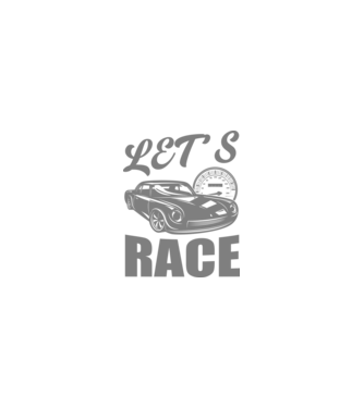 Let's Race - Versenyezzünk! minta homokszín pólón