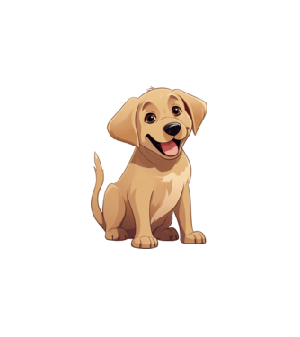 Aranyos kiskutya - Labrador retriever minta fehér pólón